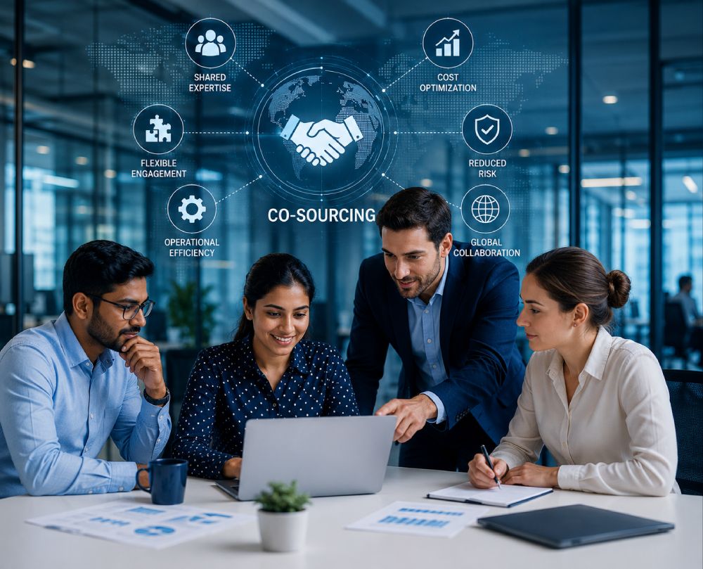 An Appsient Technolabs co-sourced engineering team collaborating with an in-house product team