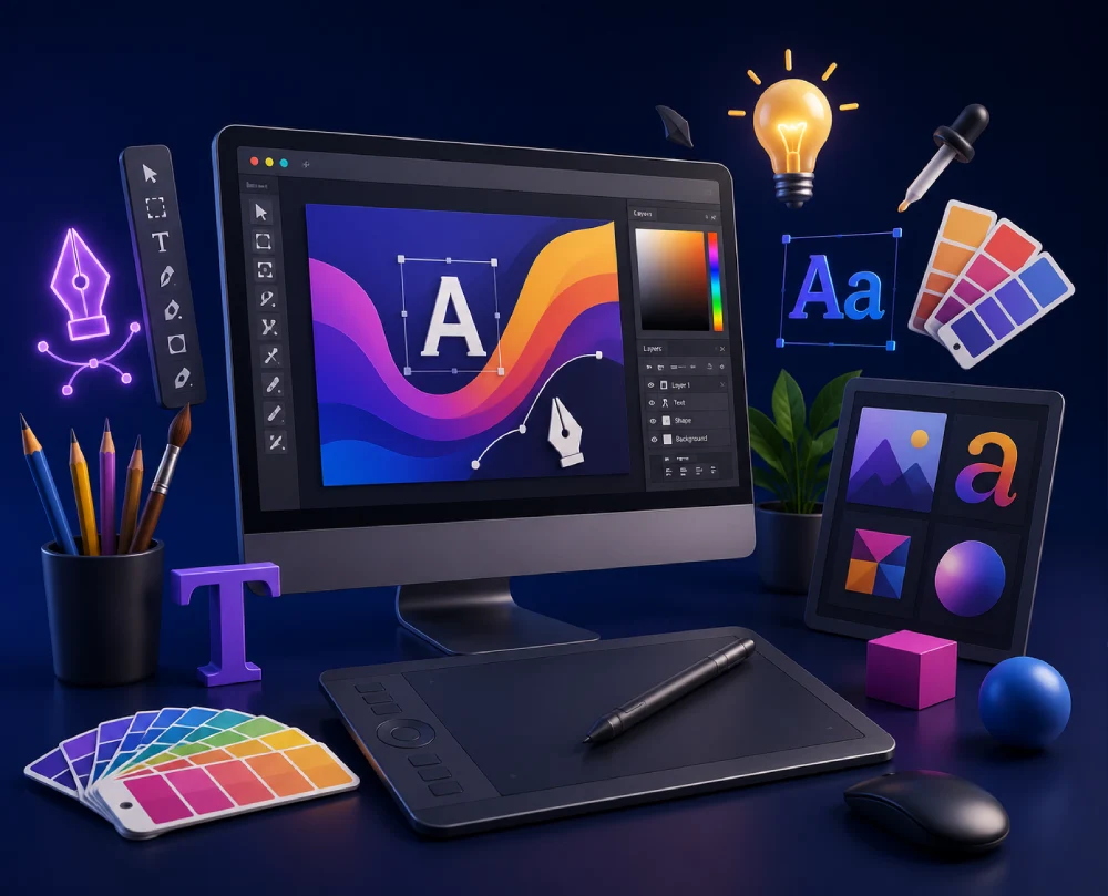 Brand identity and marketing design work produced by the Appsient Technolabs studio